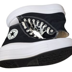 Converse Chuck Taylor All Star Move Platform Shoes Sneakers Womens 8 Black